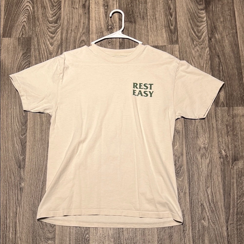 Cream and Green Short Sleeve Tee